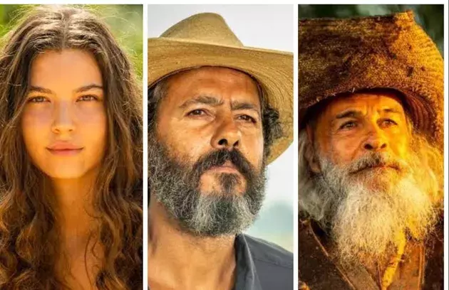 Cast of Pantanal: O Reencontro in dramatic reunion scenes