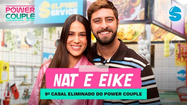 Eliminated couple Nat and Eike in Power Couple Brasil – Temporada 7.
