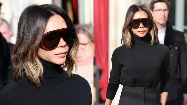 Victoria Beckham in all-black outfit steps out in Victoria Beckham (2025).