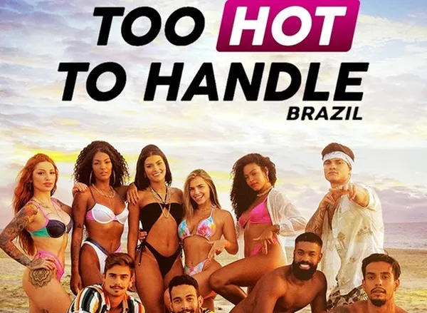 Cast of "Too Hot to Handle: Brazil" gathers on the beach.