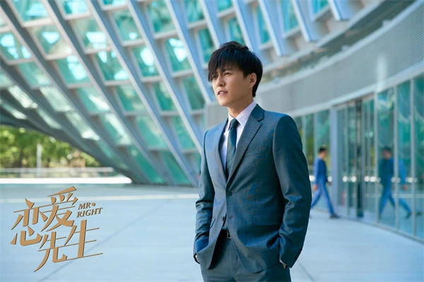 Suited man in modern architecture from Mr. Love