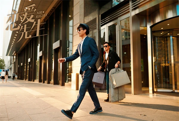 Two men in urban street from Mr. Love