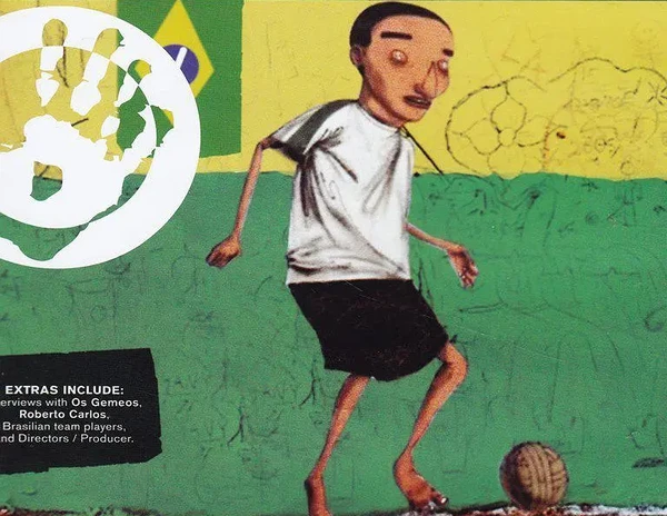 Animated character plays football in "Ginga".